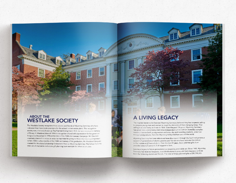 Westlake Society Brochure - Inside Spread 1